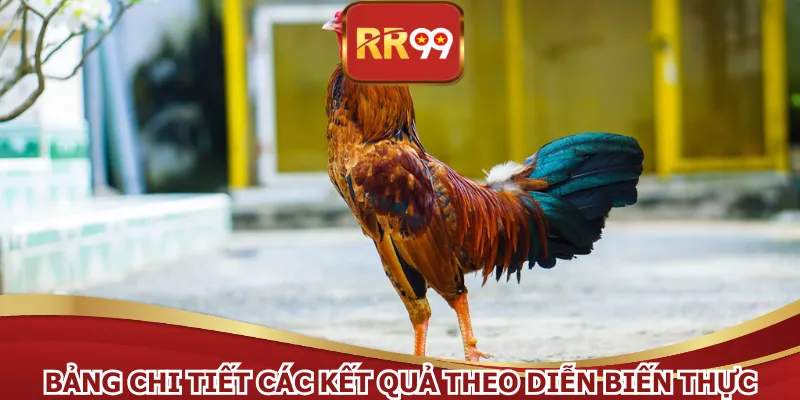 Bảng chi tiết các kết quả theo diễn biến thực